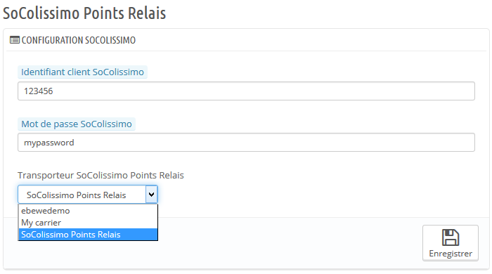 Configure the module