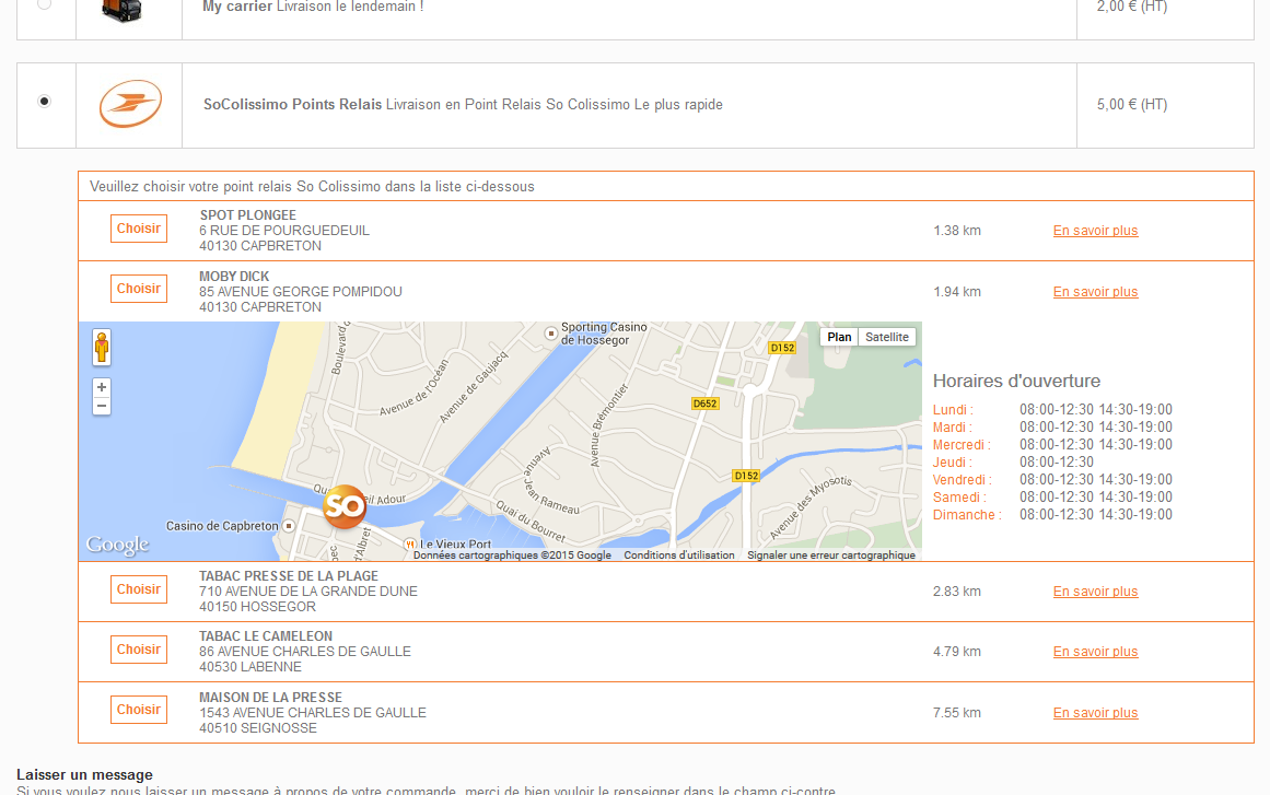 Chose a Point Relais